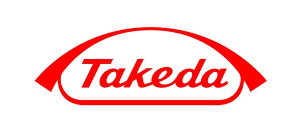 Takeda logo on a white background.